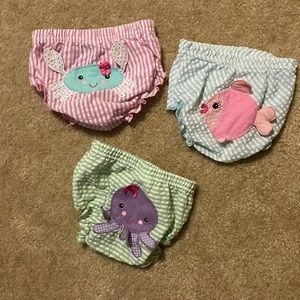 Baby Aspen Beach Bum diaper covers x3